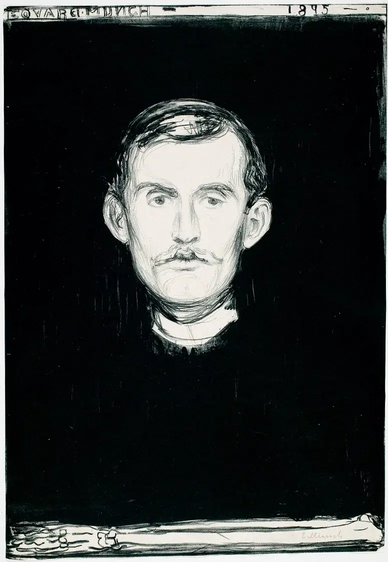Self-Portrait with Skeleton Arm, 1895, Munch Museum, Oslo