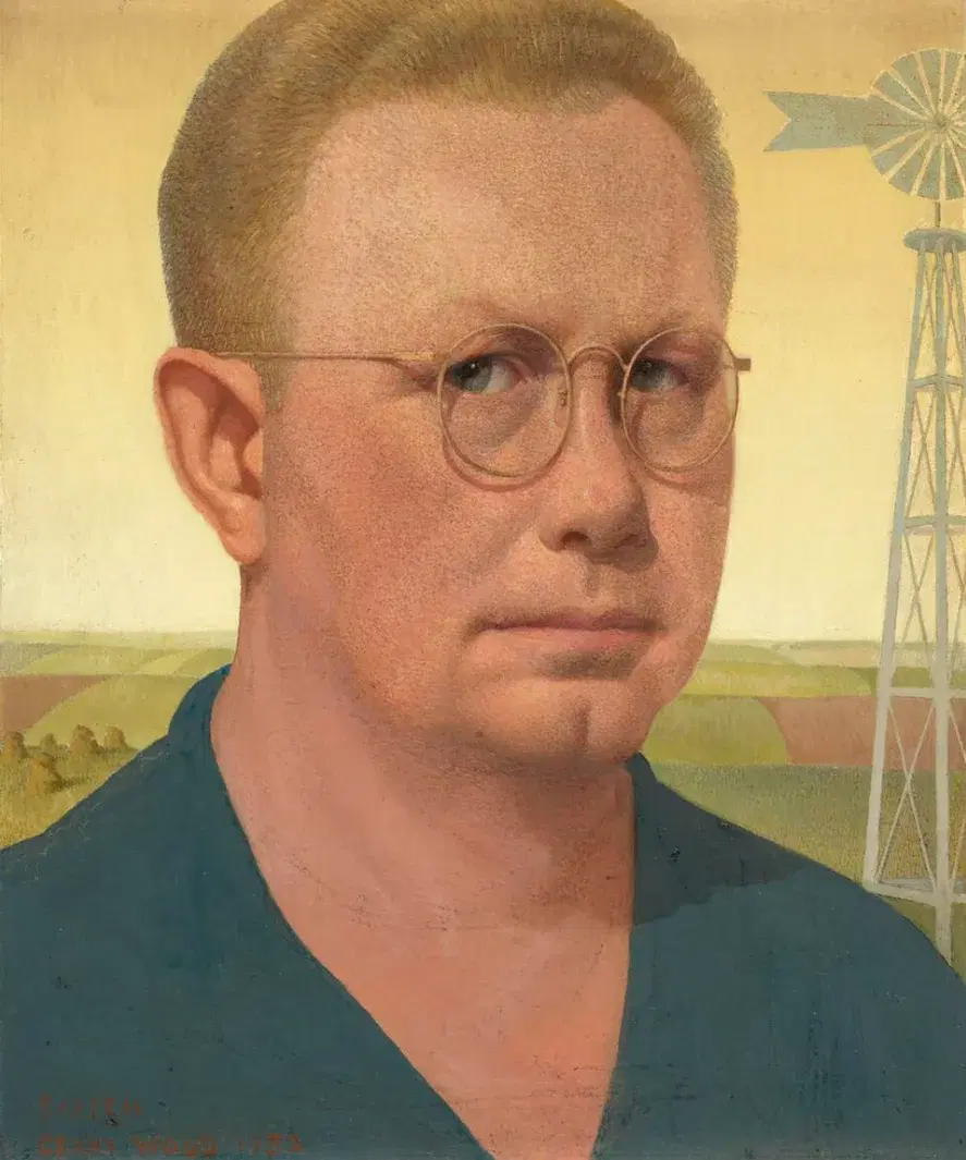 Gran Wood. Self-portrait, 1932