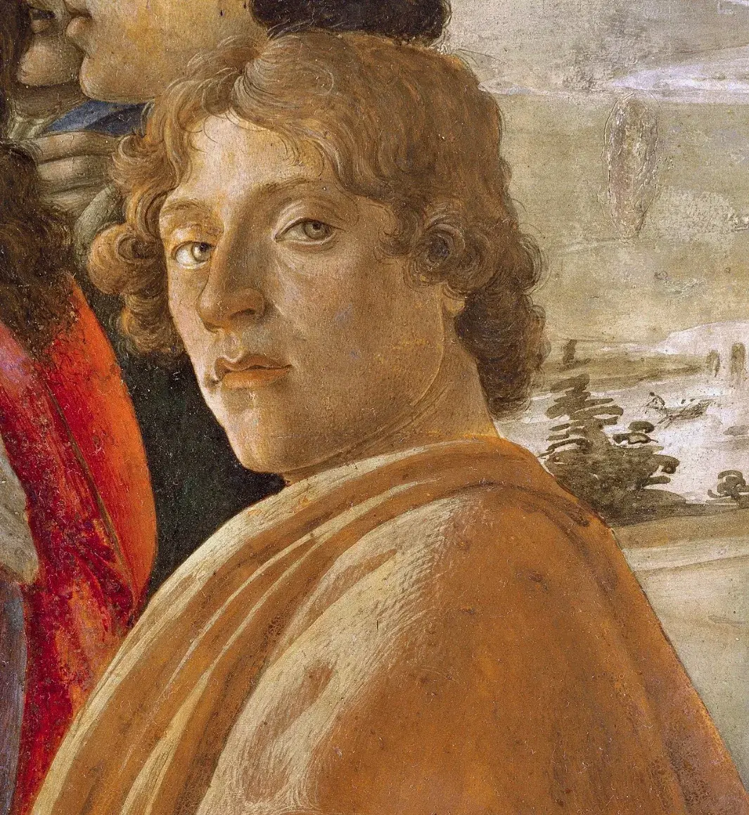 Probable self-portrait of Botticelli