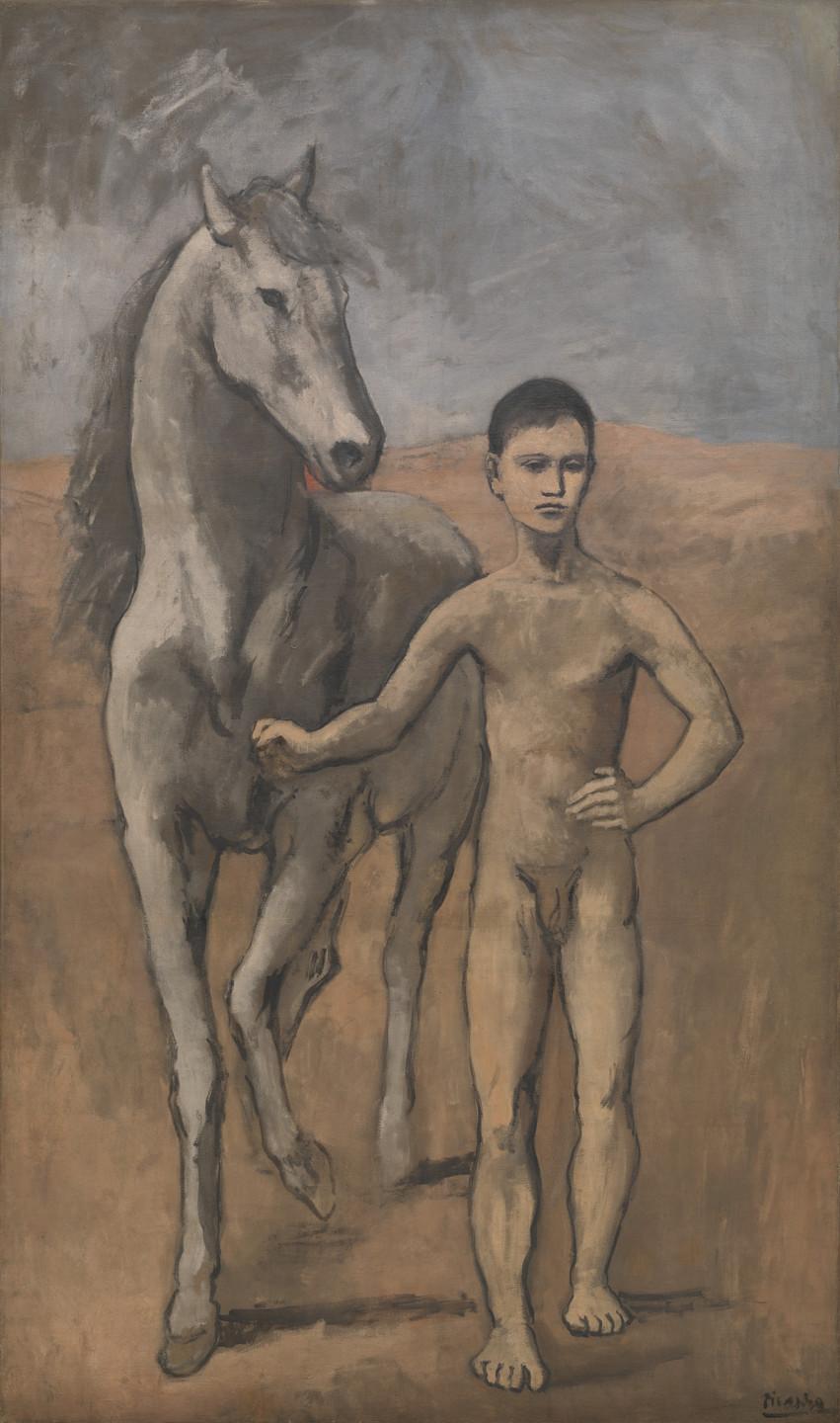 Muchacho llevando un caballo by Pablo Picasso
