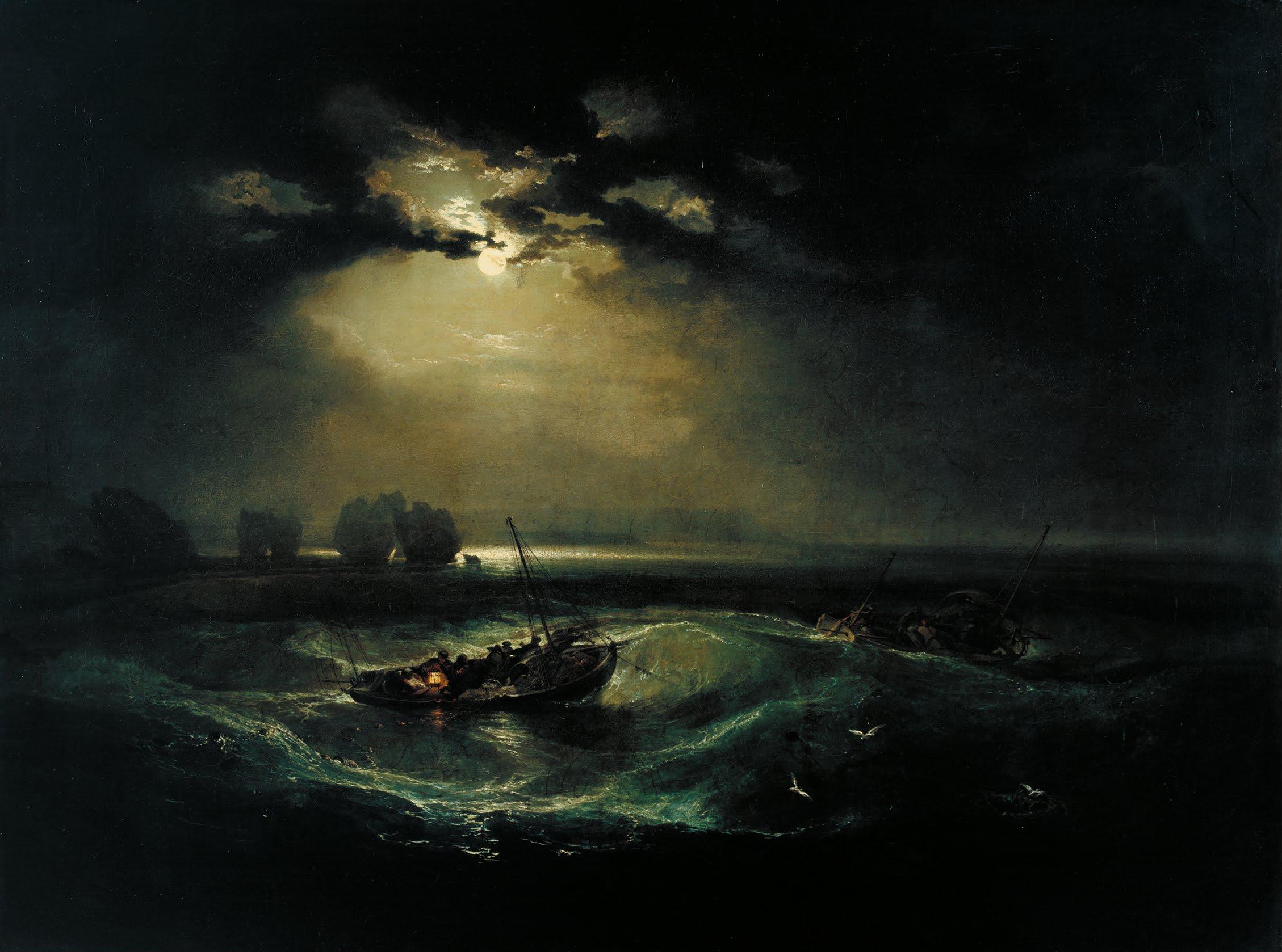 Pescadores en el mar by J. M. W. Turner