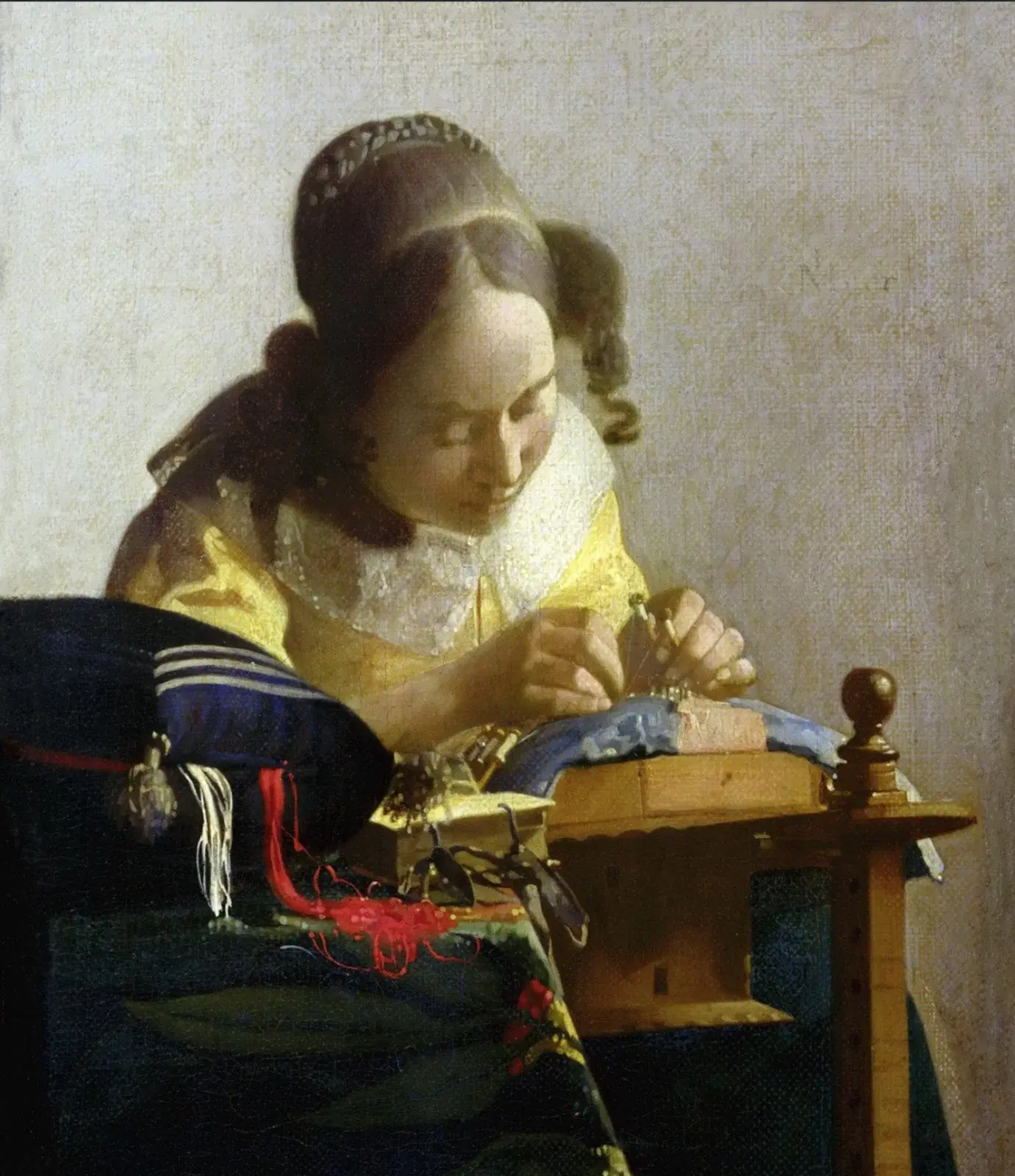 The Lacemaker by Johannes Vermeer