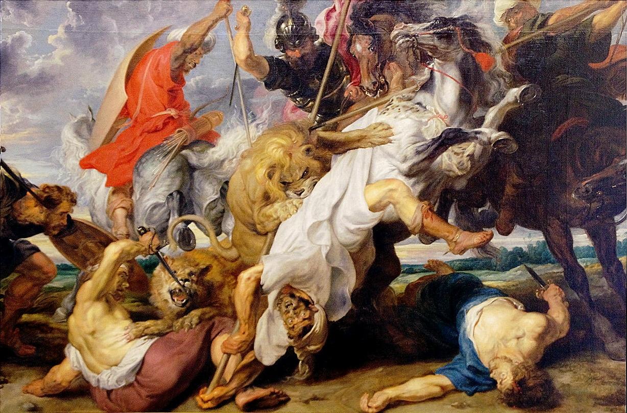 La caza del león by Pedro Pablo Rubens