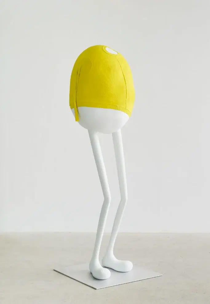 Erwin Wurm Tall Yellow (Mind Bubbles), 2024 Aluminium, paint