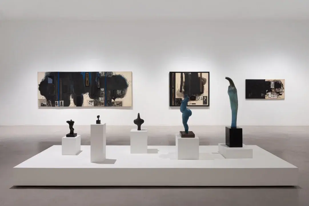 Installation view of Donald Locke