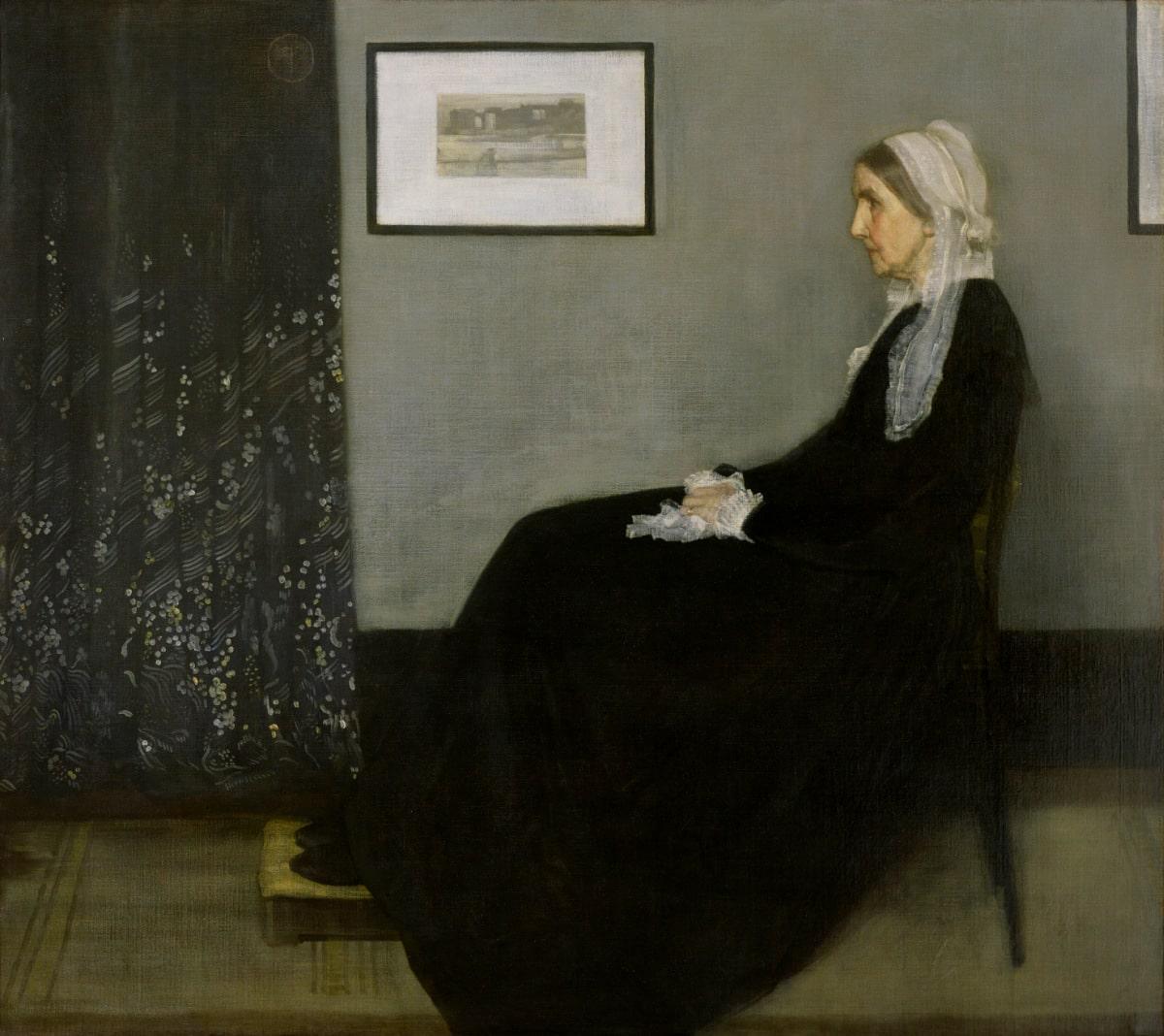 Arreglo en gris y negro n.º 1, La madre de Whistler by James Abbott McNeill Whistler