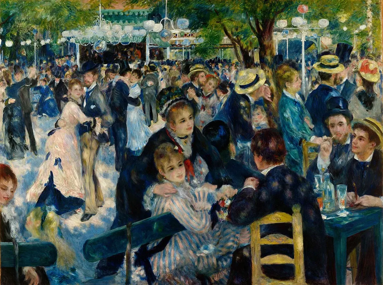 Baile en el Moulin de la Galette by Pierre-Auguste Renoir