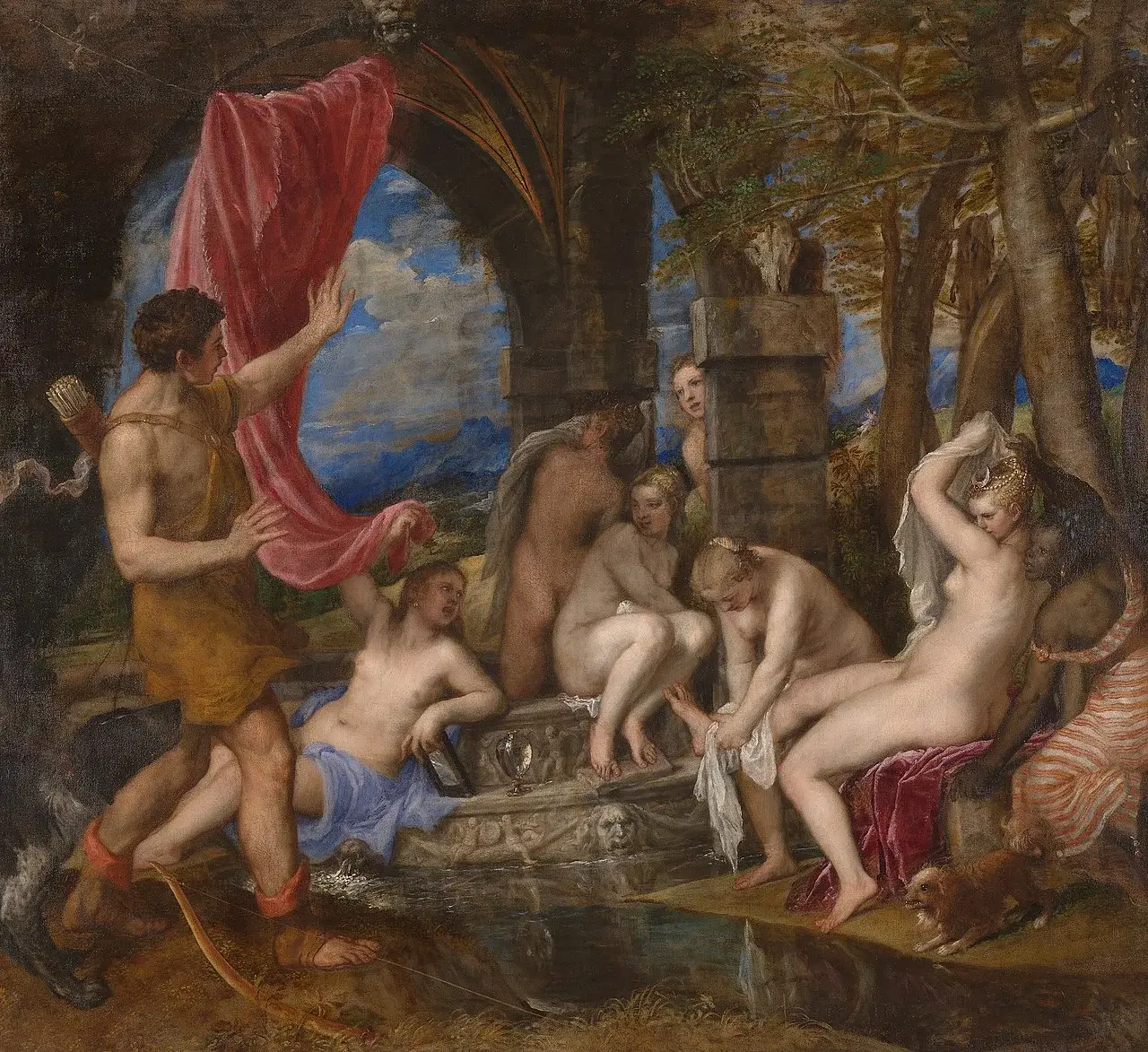 Diana and Actaeon by Tiziano
