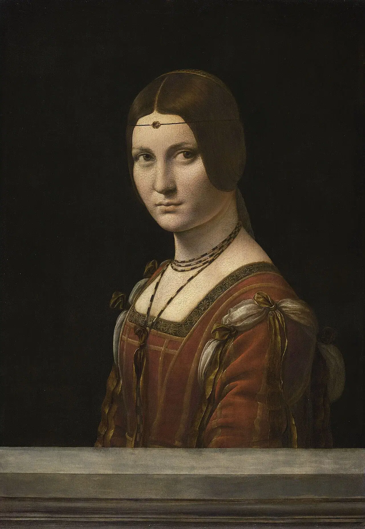 La Belle Ferronnière by Leonardo di ser Piero da Vinci