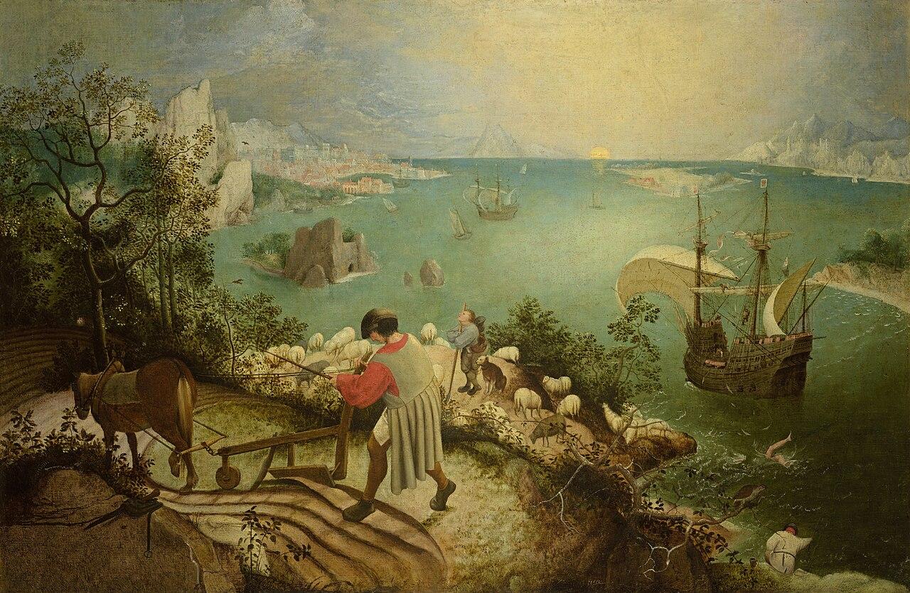 Landscape with the Fall of Icarus by Pieter Brueghel el Viejo
