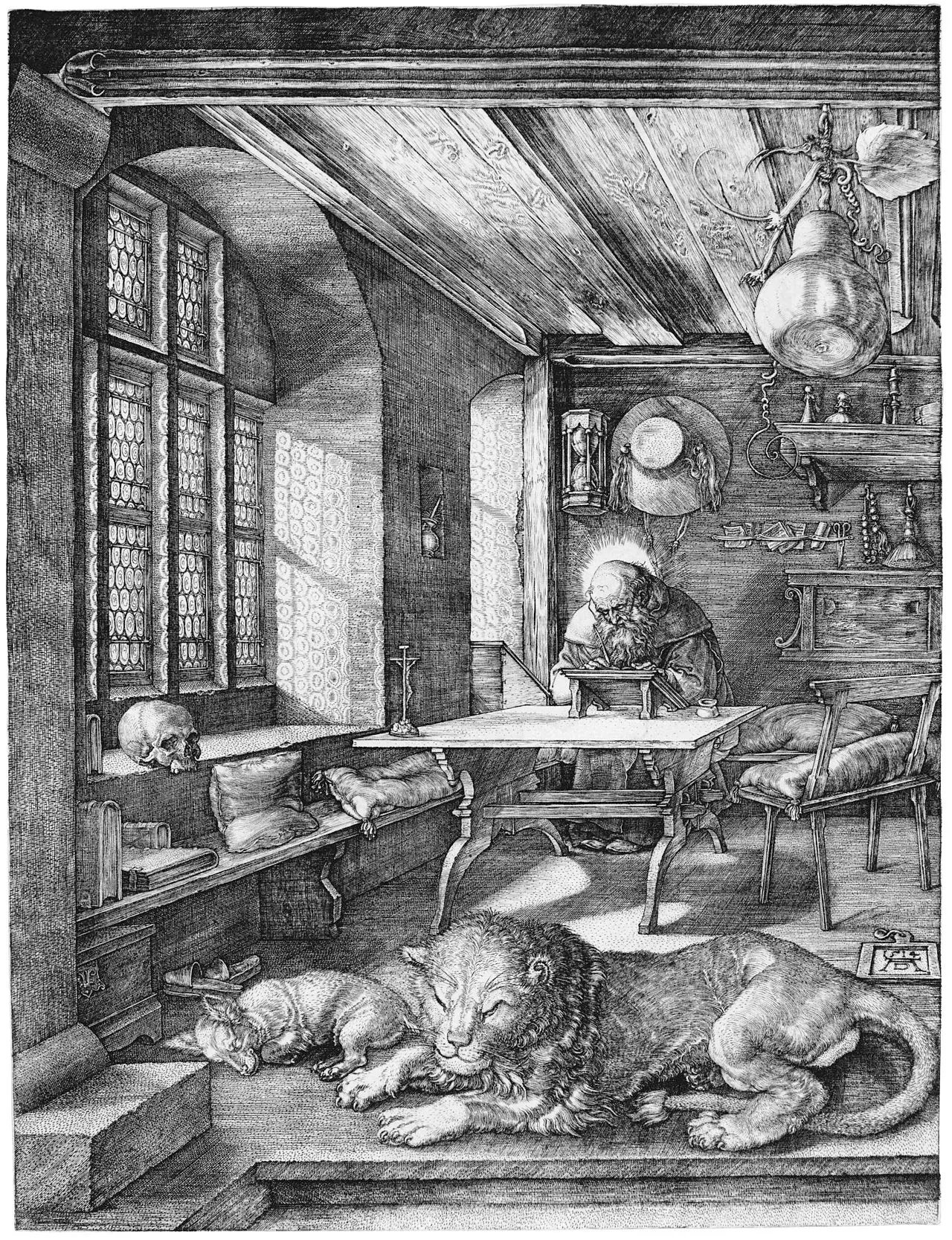 St. Jerome in His Study by Alberto Durero