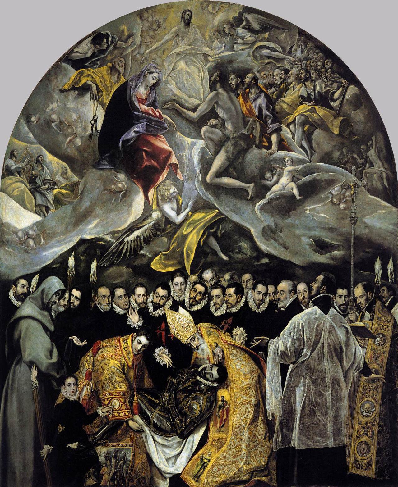 Burial of the Count of Orgaz by Doménikos Theotokópoulos – El Greco