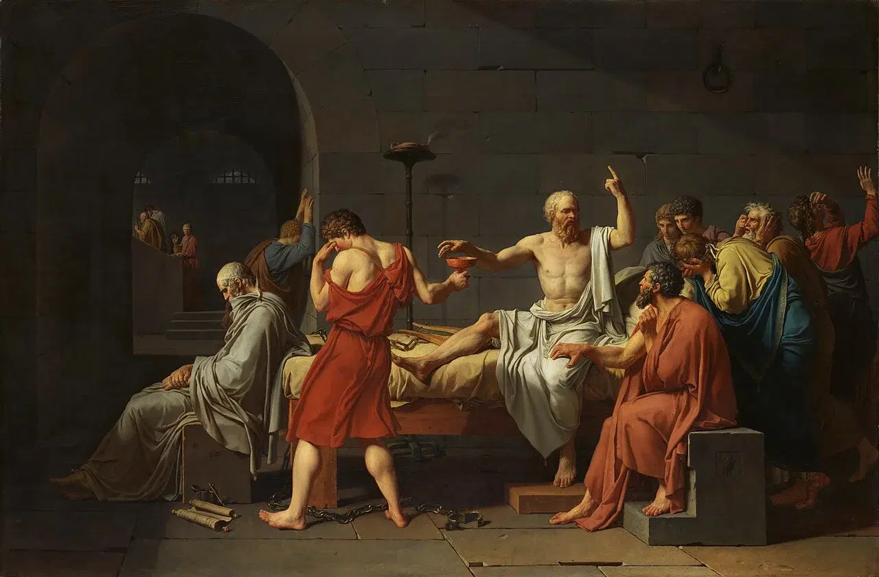 Death of Socrates by Jacques-Louis David