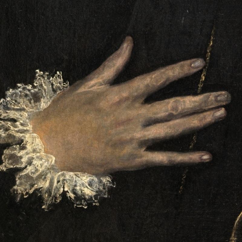 El caballero de la mano en el pecho by Doménikos Theotokópoulos – El Greco