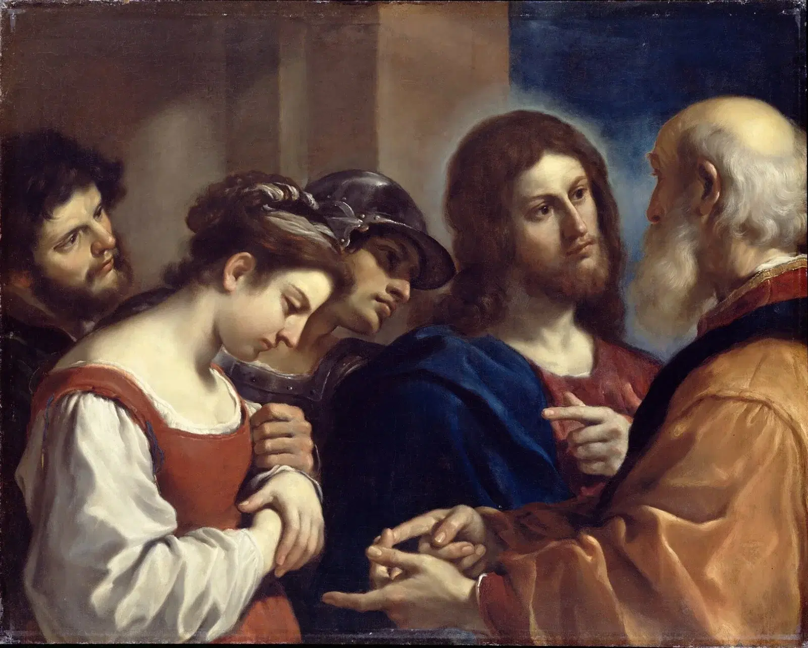 Guercino – The Woman taken in Adultery, Dulwich Picture Gallery (1621)