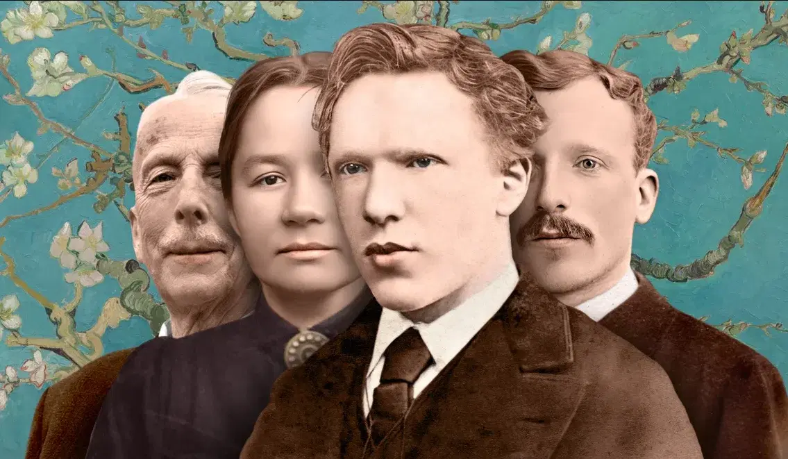 Vincent van Gogh surrounded by his family